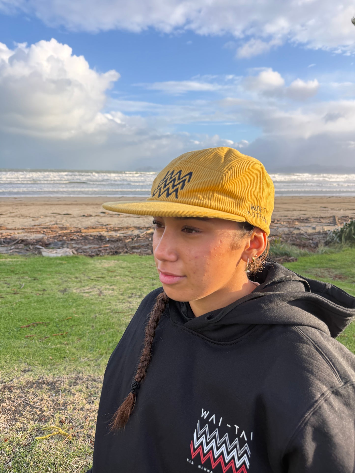 Wai-Tai Aotearoa Tohu Cord 5 Panel Unisex SB Cap