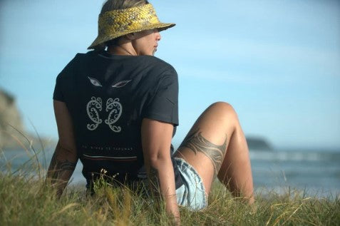 Wai-Tai Womens Navy Tipua Tee