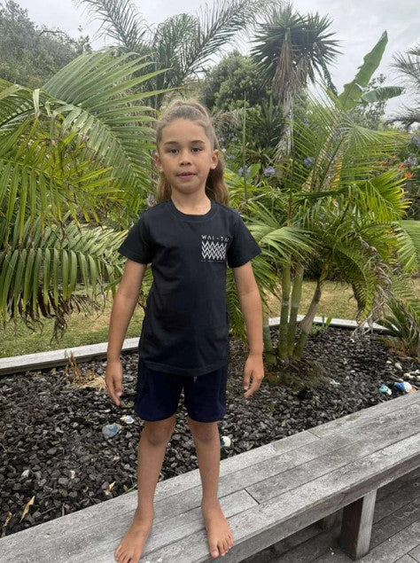 Wai-Tai Kids Navy Mangopare Tee