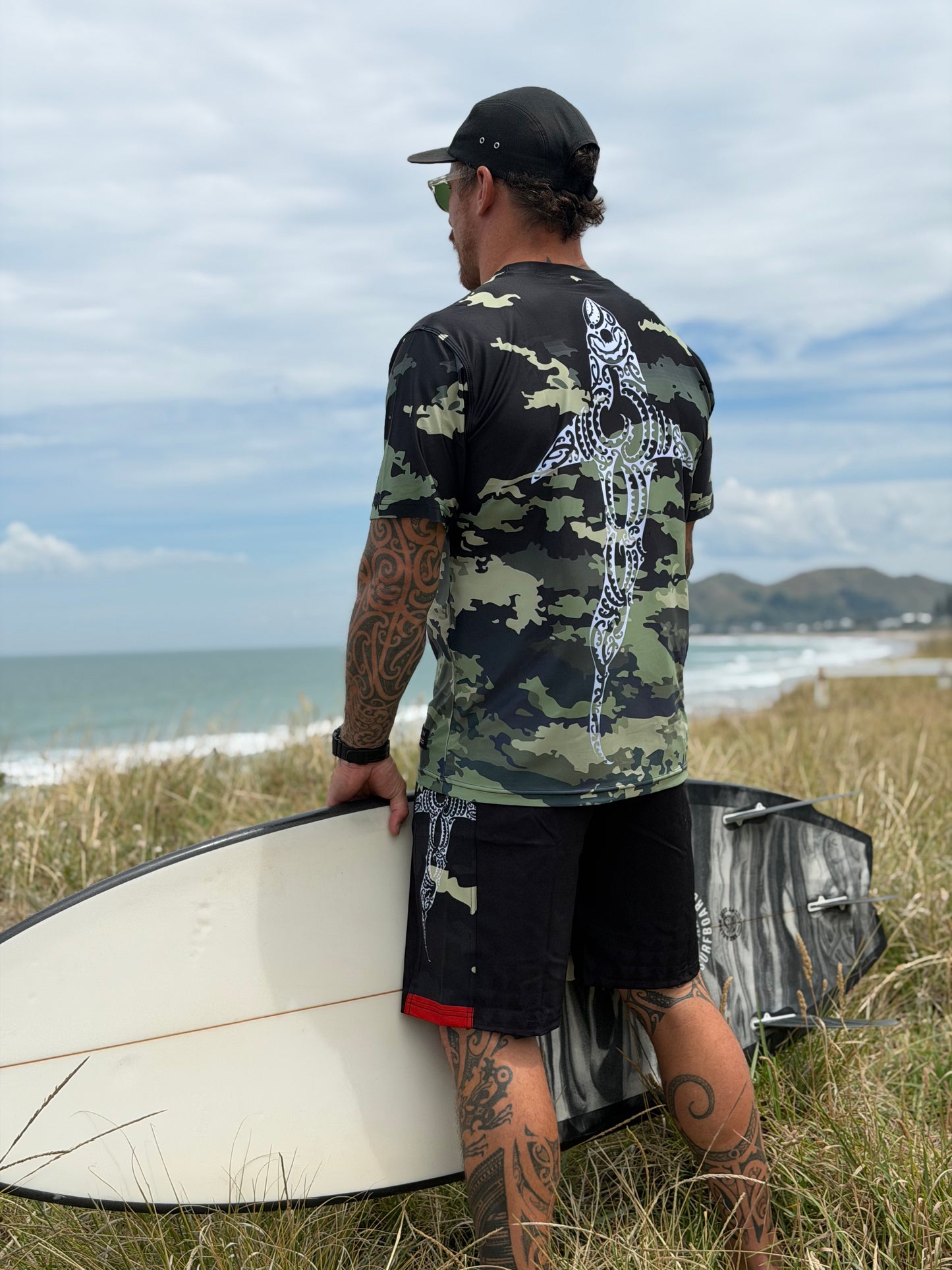 Wai-Tai Aotearoa Kaitiaki Camo Rash Tee