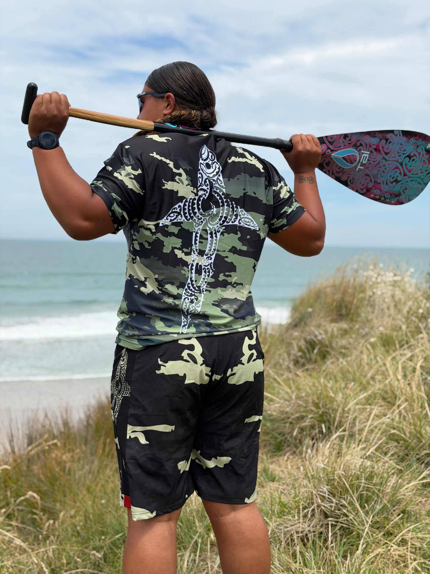 Wai-Tai Aotearoa Kaitiaki Camo Rash Tee