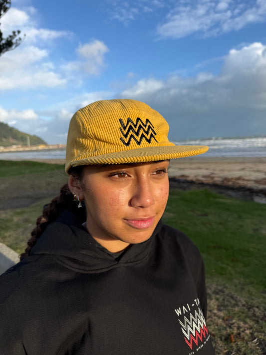 Wai-Tai Aotearoa Tohu Cord 5 Panel Unisex SB Cap