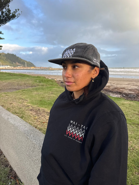 Wai-Tai Aotearoa Tohu Denim 5 Panel Unisex SB Cap