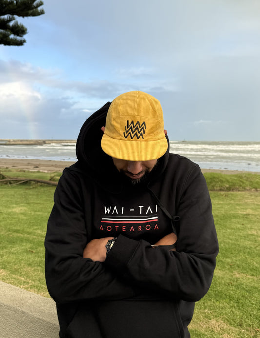 Wai-Tai Aotearoa Tohu Cord 5 Panel Unisex SB Cap