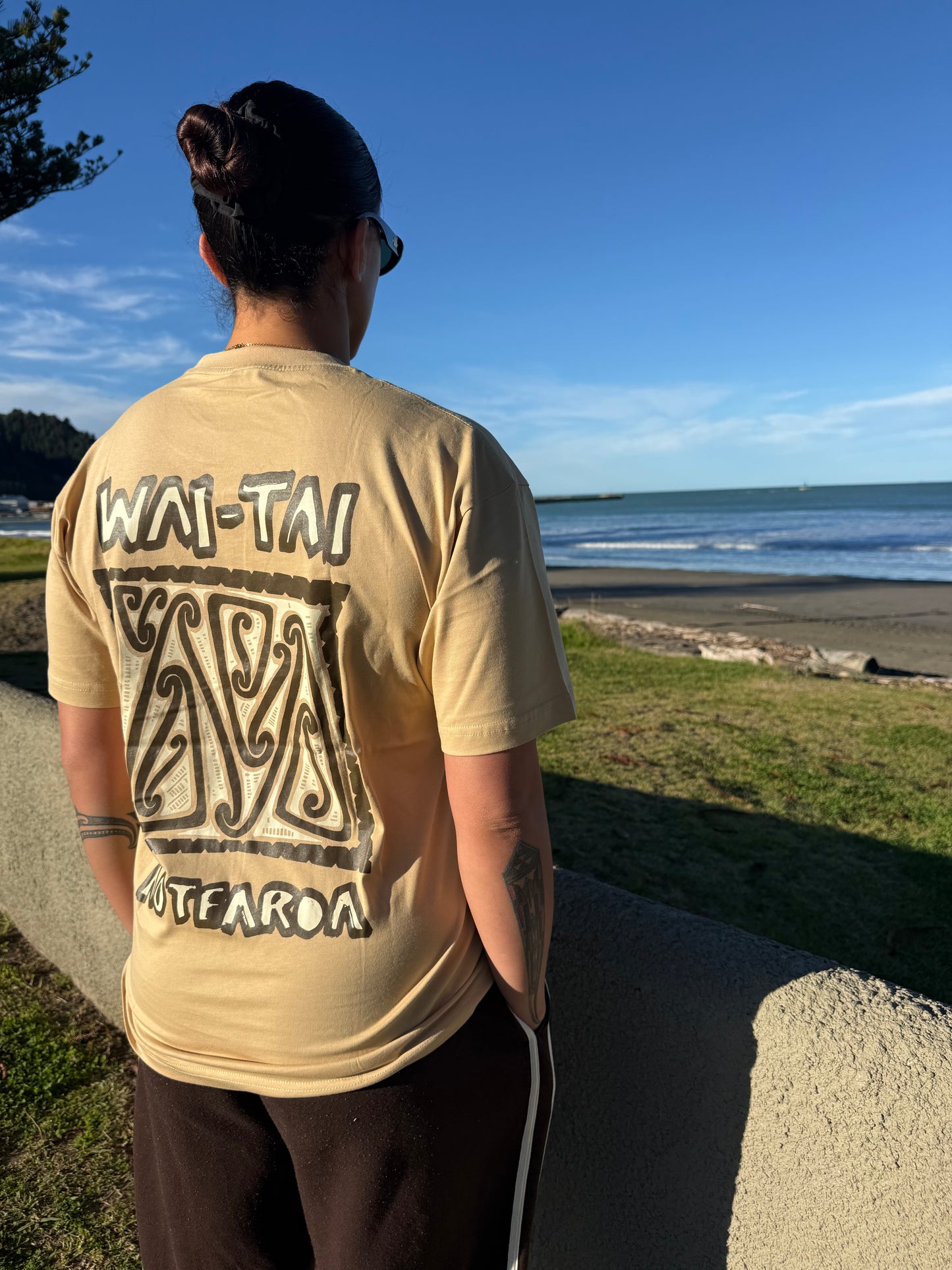 Wai-Tai Oneroa Unisex Tee - Mokoira Makaurangi Series