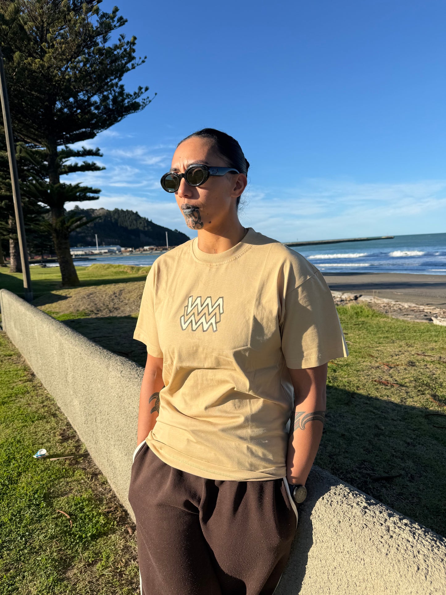 Wai-Tai Oneroa Unisex Tee - Mokoira Makaurangi Series