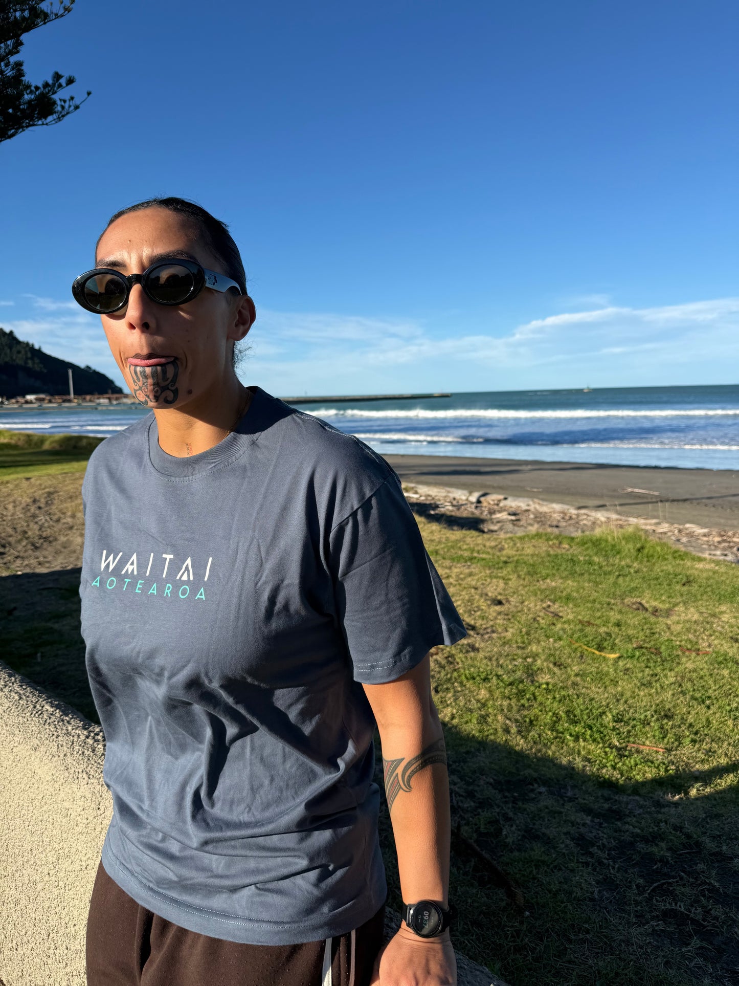 Wai-Tai Hihiri Unisex Tee - Mokoira Makaurangi Series