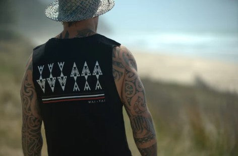 Wai-Tai Black Ika Muscle Top