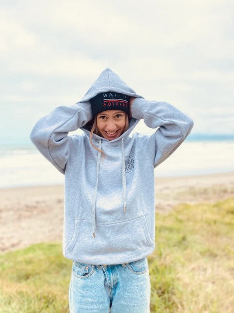 Wai-Tai Grey Marle Kaitiaki Hoodie