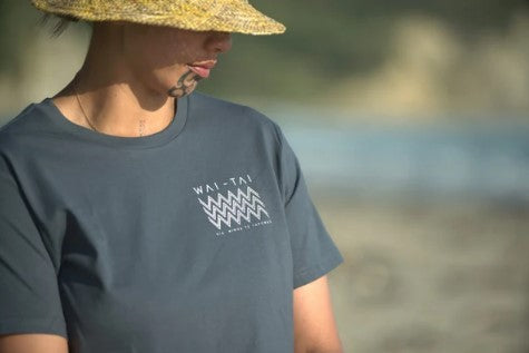 Wai-Tai Womens Ika Tee Petrol Blue