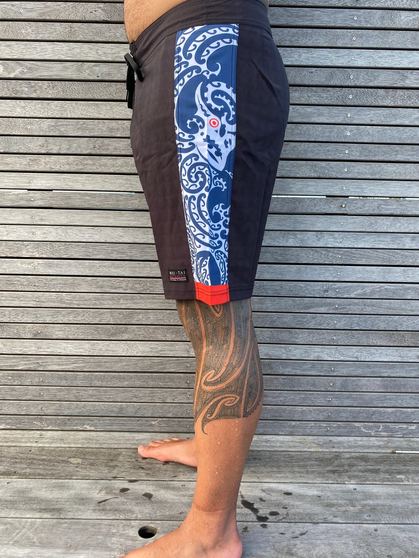 Wai-Tai Aotearoa Taniwha 4 Way Stretch Boardshorts